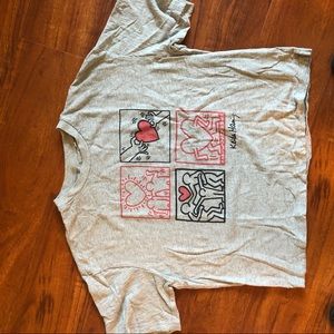 Uniqlo X Keith Herring T shirt Sz M